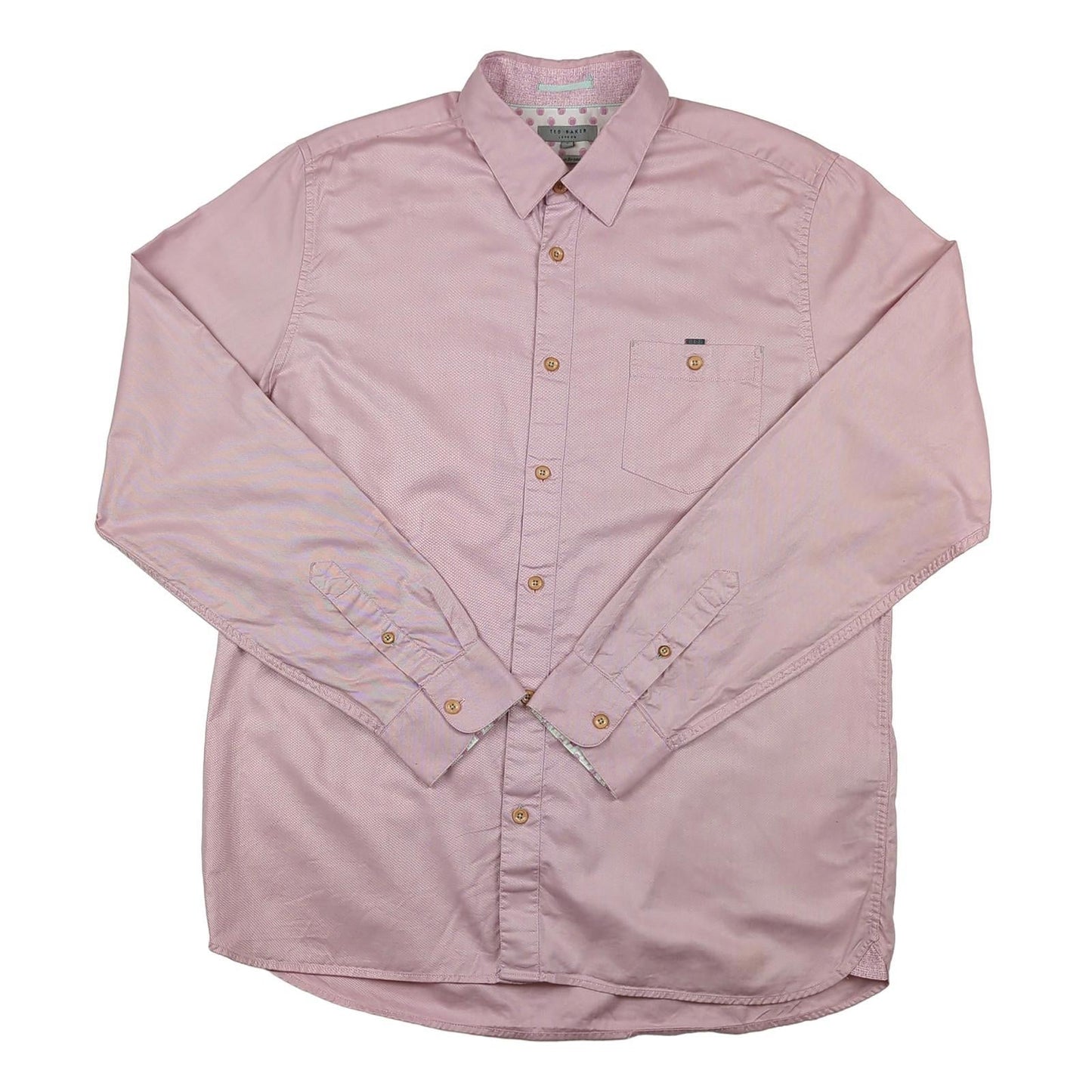 Ted Baker Ted Baker Endurance Men's Lavender Long Sleeve Cotton Shirt Size 17 L shirt RewearableUK