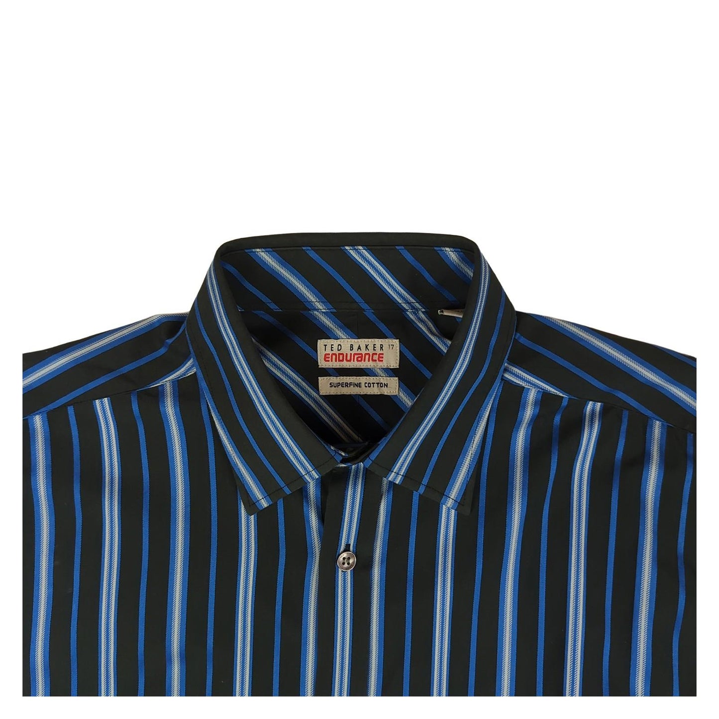 Ted Baker Ted Baker Endurance Striped Cotton Formal Shirt Size 17 (43cm) Excellent shirt RewearableUK