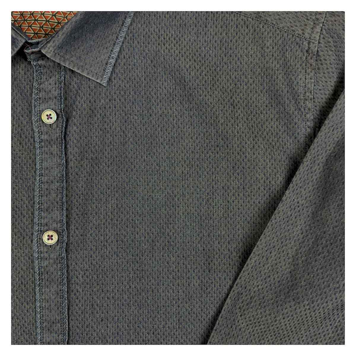 Ted Baker Geometric Print Shirt Navy Blue Size 4 (Large) Long Sleeve by Ted Baker – shirt | RewearableUK
