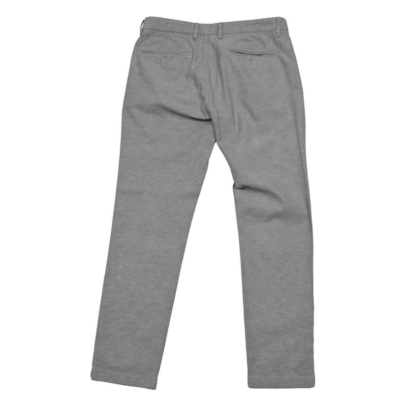 Ted Baker Grey Textured Chino Trousers Men's 34R Regular Fit Smart Casual Cotton by Baker – | RewearableUK