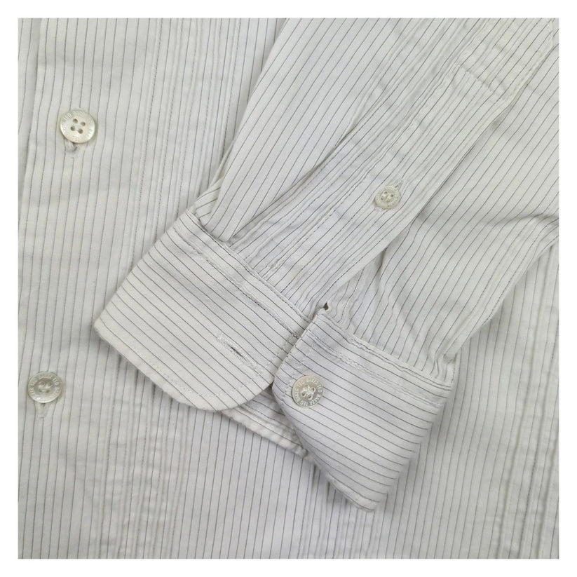 Ted Baker Ted Baker Ivory Striped Long Sleeve Shirt Men’s Size Large (4) Excellent shirt RewearableUK