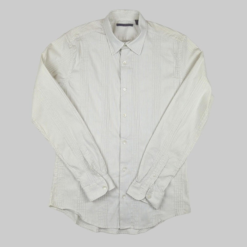 Ted Baker Ted Baker Ivory Striped Long Sleeve Shirt Men’s Size Large (4) Excellent shirt RewearableUK