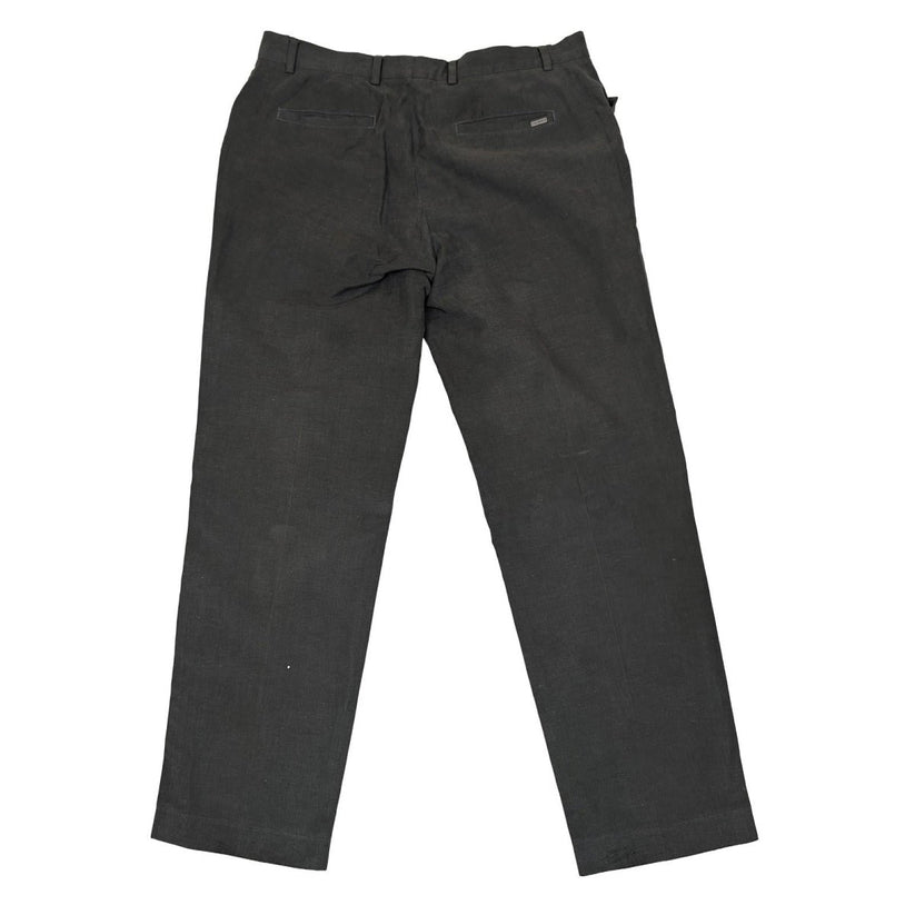 Ted baker london men size 36 dark grey charcoal linen cotton blend trousers by Baker – | RewearableUK