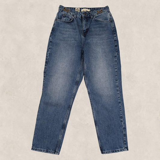 ted baker london womens mom denim jeans high rise blue wash size w 26 pants by Ted Baker – | RewearableUK