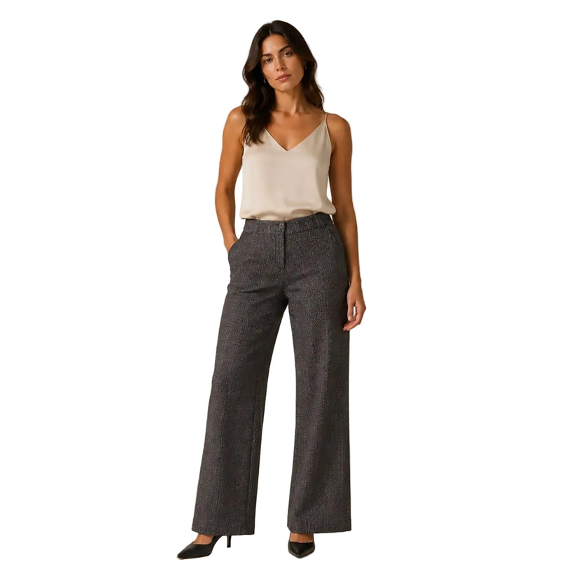 Ted Baker London Womens Tweed Wide Leg Smart Trousers Size 1 by Ted Baker – SMART | RewearableUK