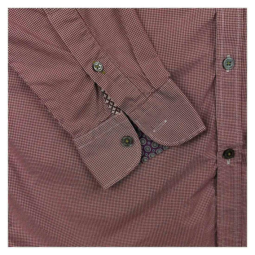 Ted Baker Men's Red Check Long Sleeve Shirt | Size 3 (M) – Shirt product photo 4 | RewearableUK