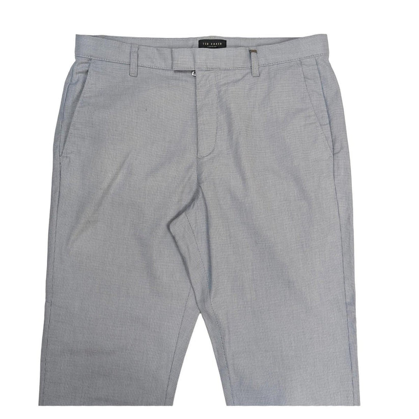 ted baker mens smart tailored trousers size 32 r light blue micro check by Baker – | RewearableUK
