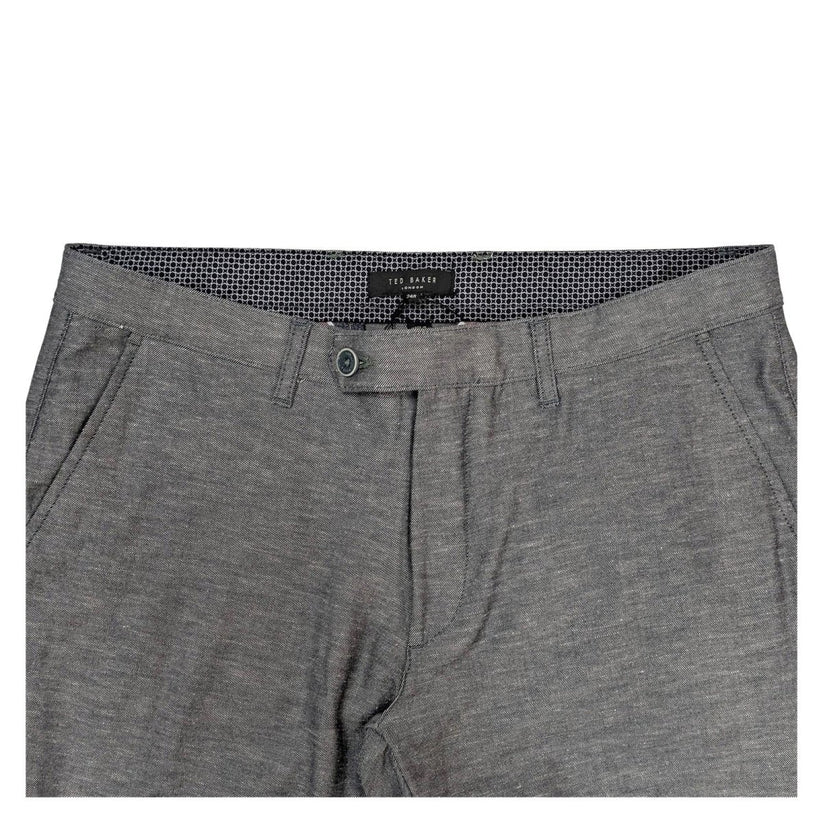 ted baker mens tailored smart trousers size 34 r grey textured casual pants by Baker – | RewearableUK
