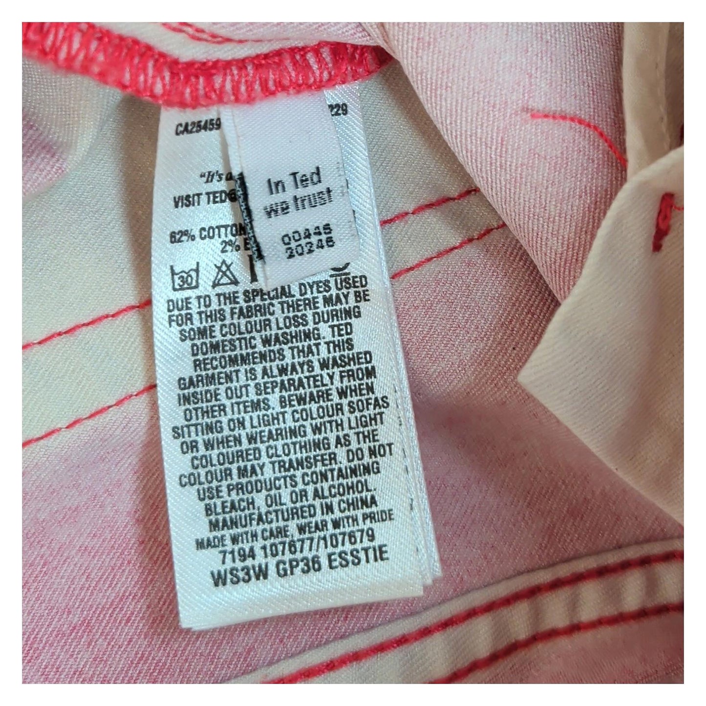 Ted Baker NWT Womens W26 Mid Pink Esstie Resin Finish Skinny Jeans Ankle Zip by Ted Baker – | RewearableUK