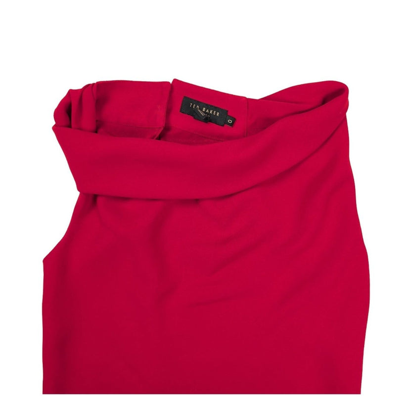 Ted Baker Satin Cowl Neck Top Size 0 UK 6 Fuchsia – product photo 2 | RewearableUK