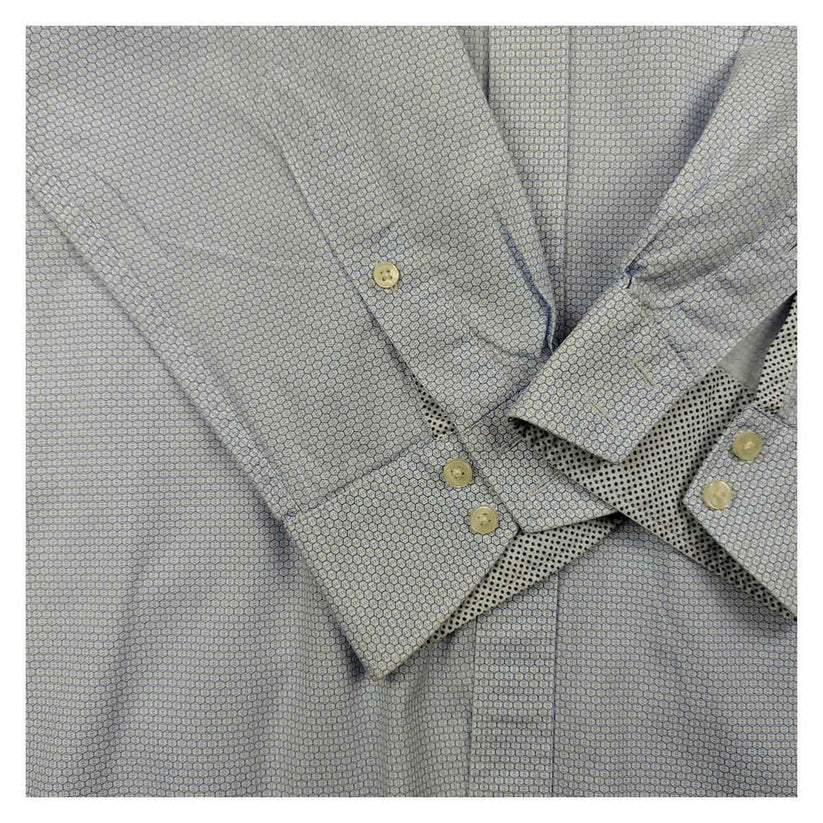 Ted Baker Slim Fit Long Sleeve Shirt Blue | Men's 16 (M/L) – Shirt product photo 4 | RewearableUK