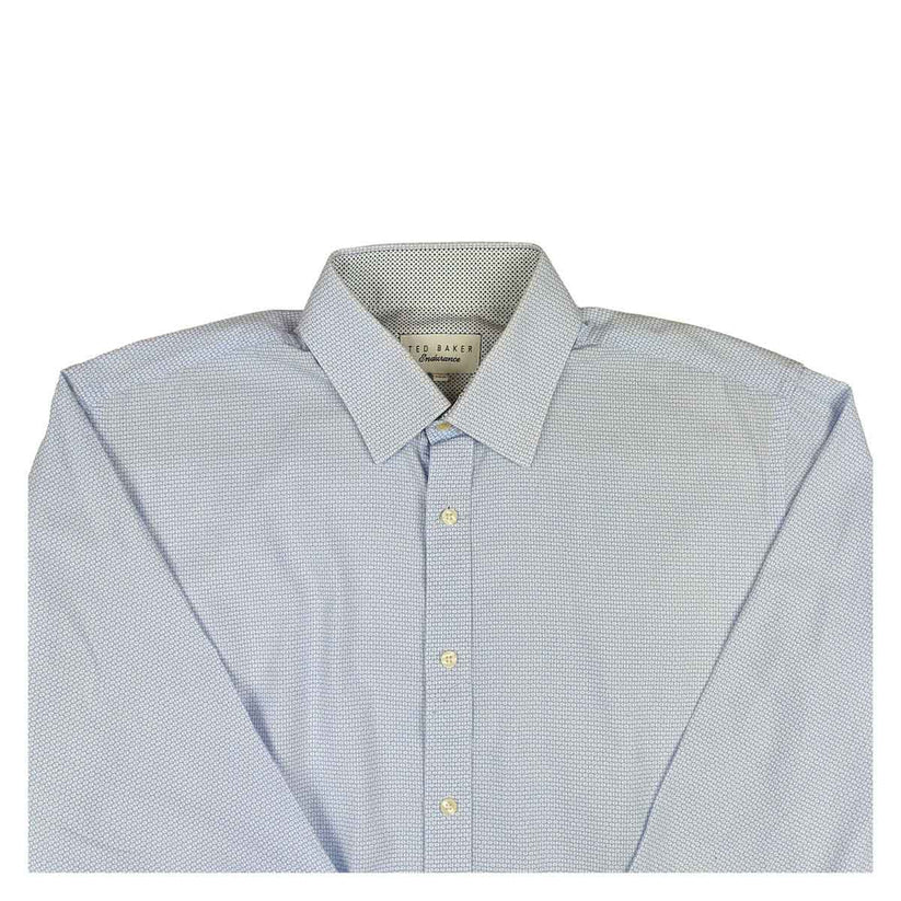 Ted Baker Slim Fit Long Sleeve Shirt Blue | Men's 16 (M/L) by Ted Baker – shirt | RewearableUK