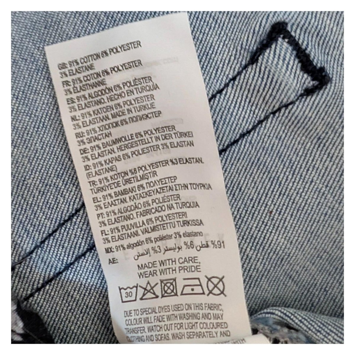 ted baker womens medium blue stretch denim skinny jeans raw hem size 30 by Ted Baker – | RewearableUK