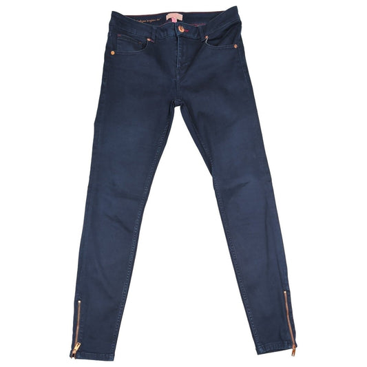 Ted Baker Women's Navy Skinny Jeans Size 28 Zip Ankle Stretch Denim by Ted Baker – | RewearableUK