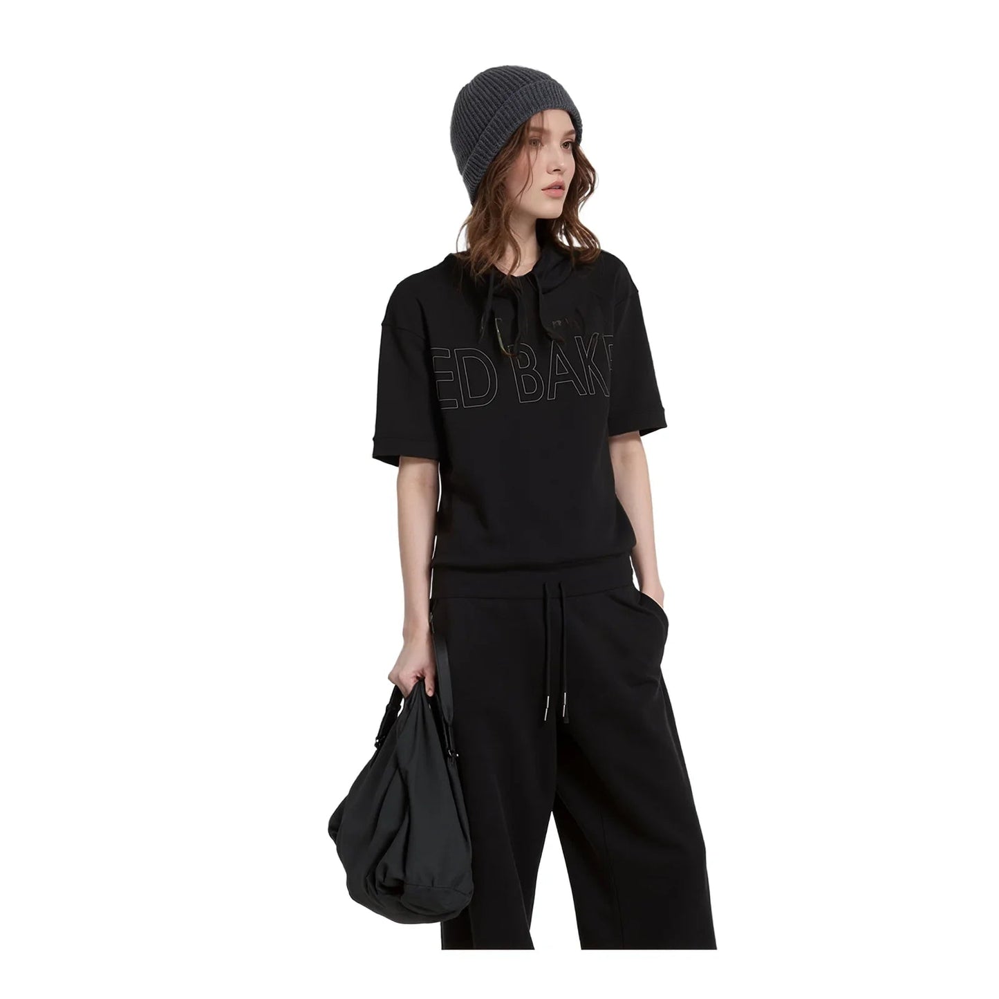 Ted Baker Ted Baker Womens Sweater Size 1 UK 8 Black Cotton Pullover Jumper New Without Ta Sweater & Hoodie RewearableUK