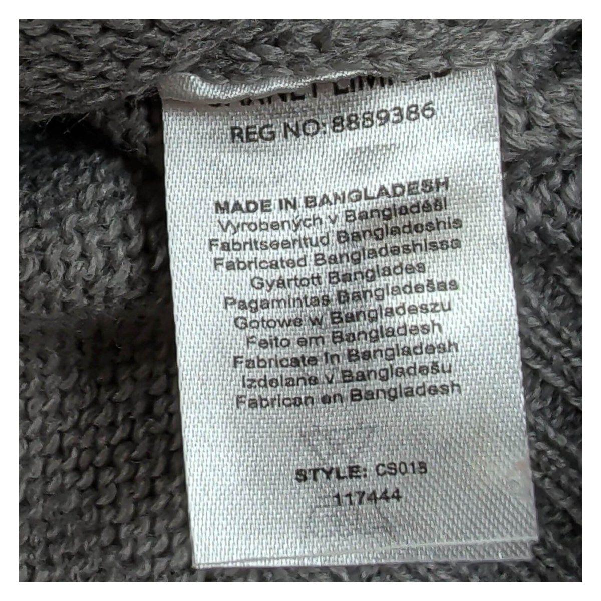 The Christmas Shop Christmas Jumper XS Grey Fair Isle Shawl Collar – Christmas Jumper product photo 4 | RewearableUK
