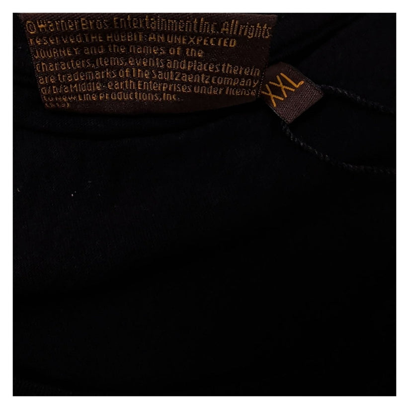 The Hobbit An Unexpected Journey Official Black Graphic T-Shirt Mens XXL New Tag – T-Shirt product photo 9 | RewearableUK