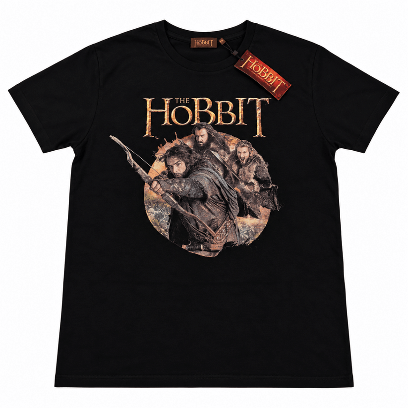 The Hobbit An Unexpected Journey Official Black Graphic T-Shirt Mens XXL New Tag – T-Shirt product photo 1 | RewearableUK