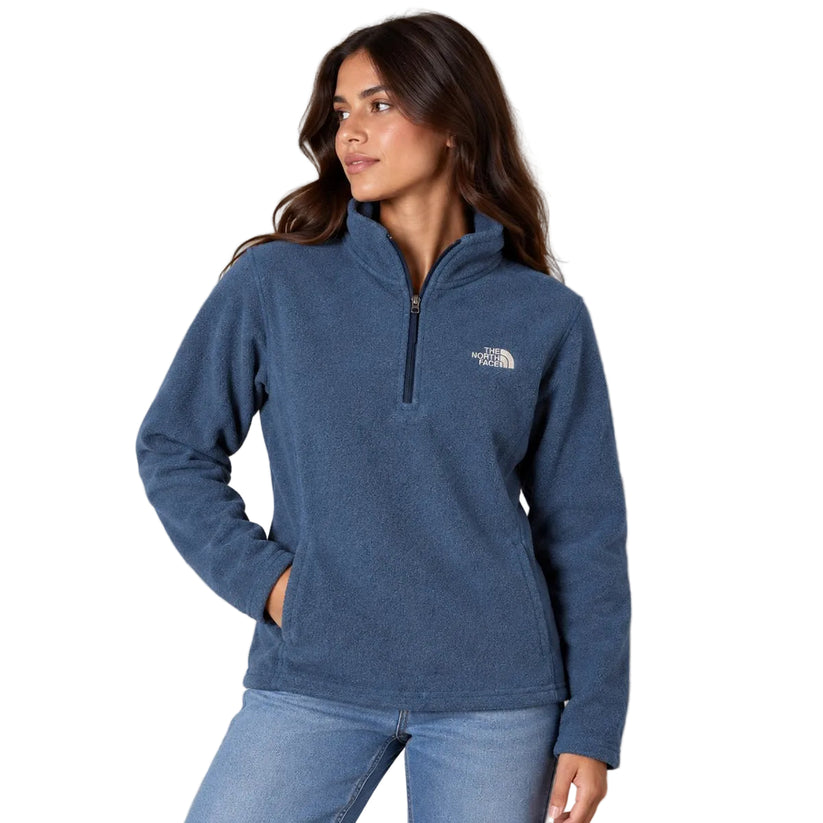 The North Face Women's Half Zip Fleece Pullover M Navy – Fleece Pullover product photo 1 | RewearableUK