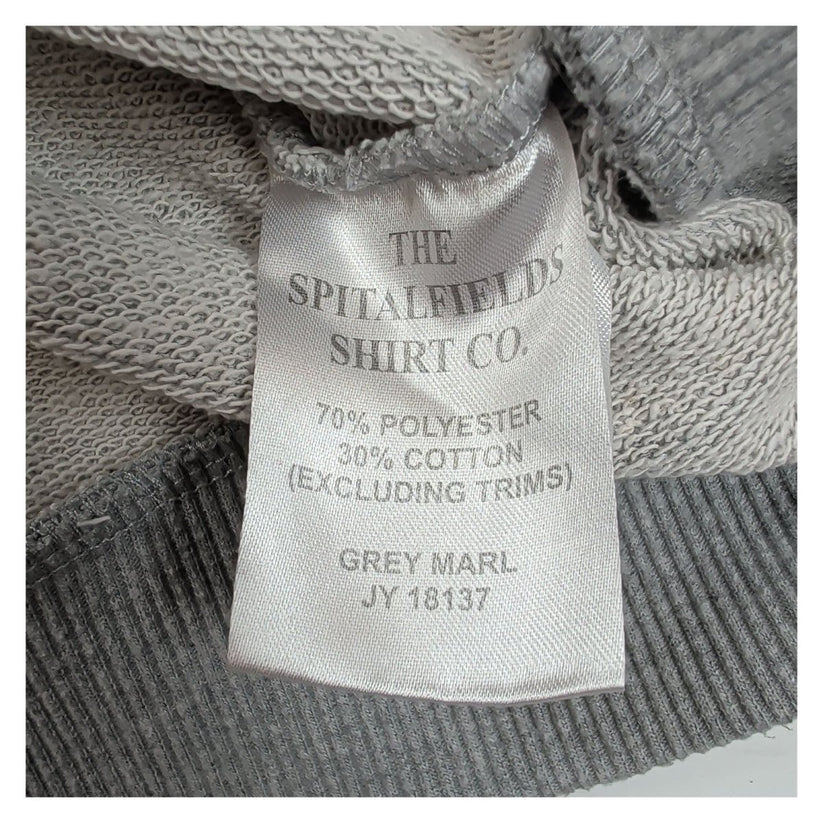 The Spitalfields Shirt Co. Men's Sweatshirt Small Grey Marl Embroidered Dog 70%P – product photo 6 | RewearableUK
