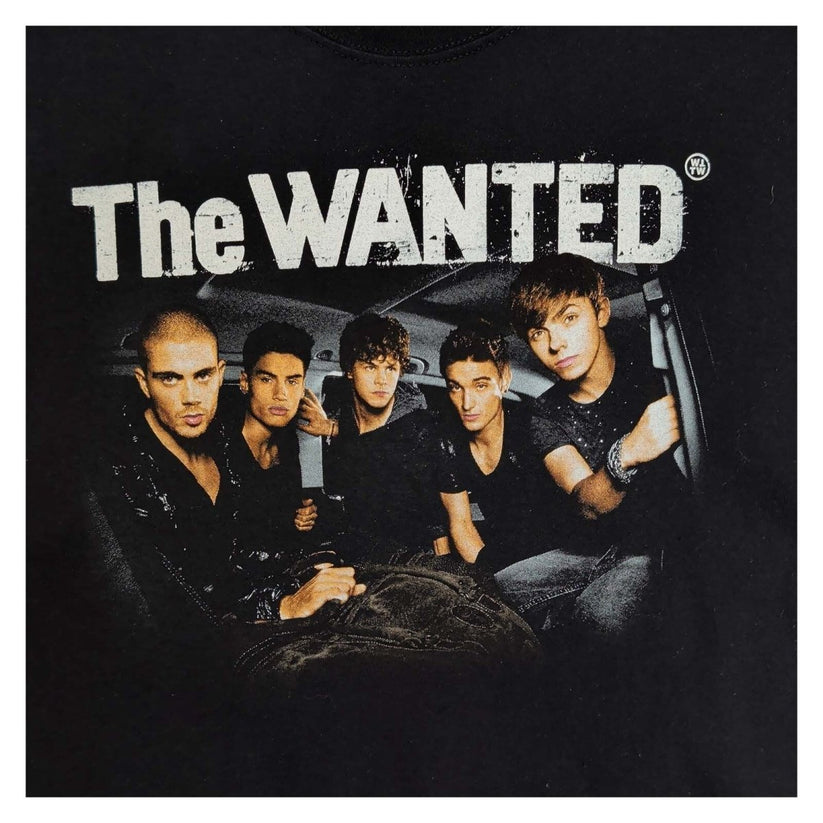 The Wanted 2011 Tour T-Shirt M Black Fruit of the Loom Double-Sided – Music T-Shirt product photo 3 | RewearableUK