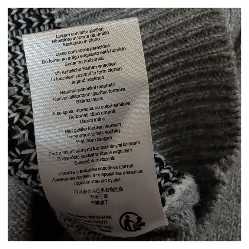 Threadbare Snowman Christmas Jumper XL Grey 3D Scarf Acrylic Blend – product photo 5 | RewearableUK