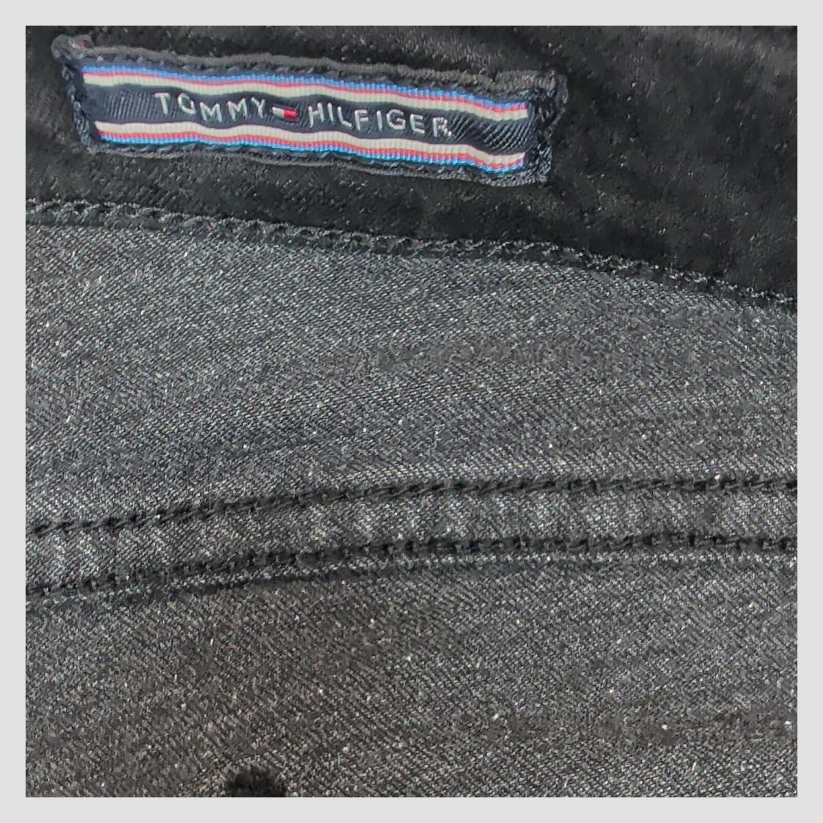 Tommy Hilfiger Black Slim Fit Jeans Mens W32 L32 Stretch Denim by Tommy Hilfiger – JEANS | RewearableUK