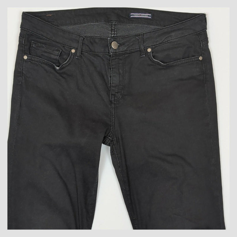 Tommy Hilfiger Black Slim Fit Jeans Mens W32 L32 Stretch Denim by Tommy Hilfiger – JEANS | RewearableUK