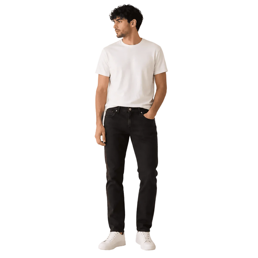 Tommy Hilfiger Black Slim Fit Jeans Mens W32 L32 Stretch Denim by Tommy Hilfiger – JEANS | RewearableUK