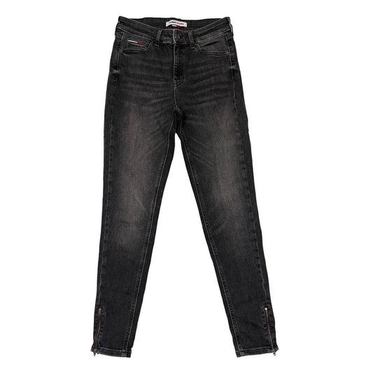 tommy hilfiger women size w28 l32 grey black nora skinny mid rise jeans by Tommy Hilfiger – | RewearableUK