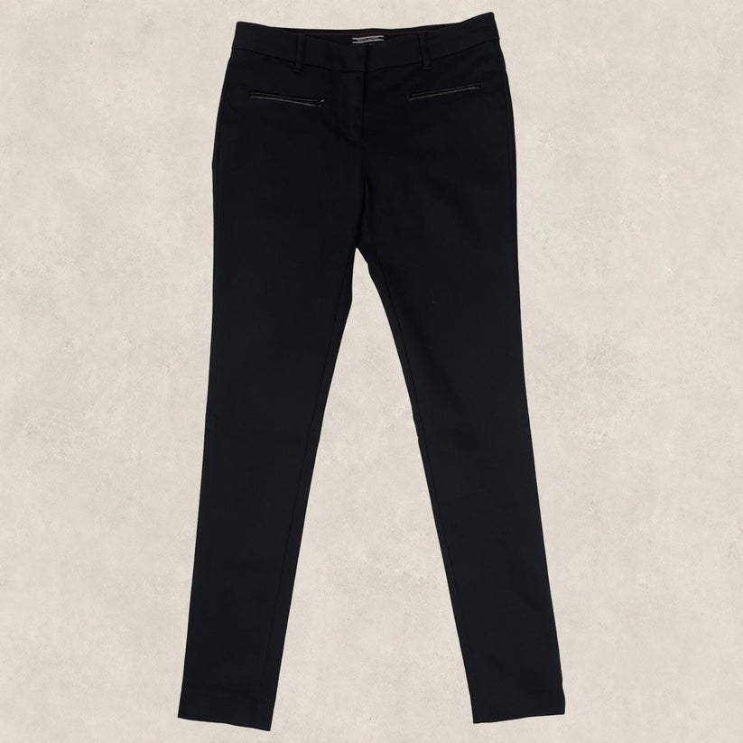 tommy hilfiger womens black smart slim fit trousers office work pants size 6 by Tommy Hilfiger – | RewearableUK