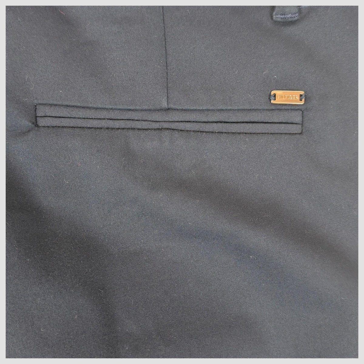 tommy hilfiger womens black smart slim fit trousers office work pants size 6 by Tommy Hilfiger – | RewearableUK