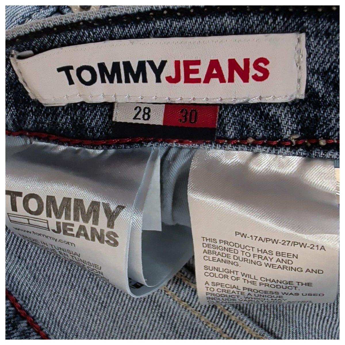 Tommy Jeans Izzy Womens Jeans W28 L30 Blue High Rise Slim by Tommy Hilfiger – | RewearableUK