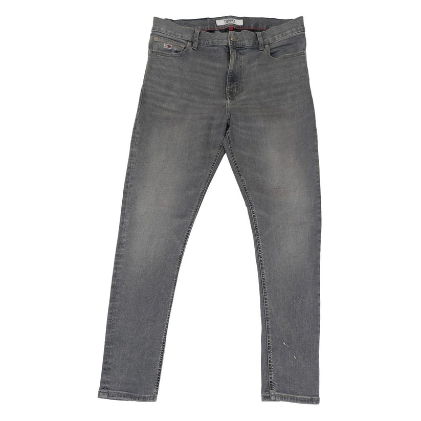 tommy jeans mens finley super skinny grey stretch denim trousers w34 l32 by Tommy Hilfiger – | RewearableUK