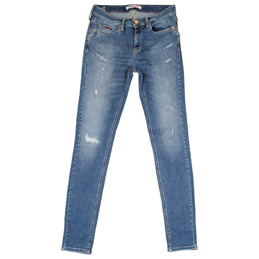 Tommy Jeans Nora Women's Blue Skinny Jeans W29 L32 Mid Rise Distressed Denim – product photo 1 | RewearableUK