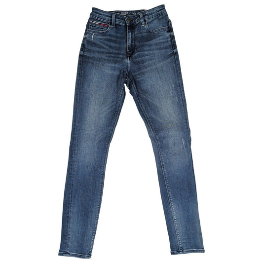 Tommy Jeans Santana women’s jeans in blue stretch denim, size W28 L30. – product photo 1 | RewearableUK