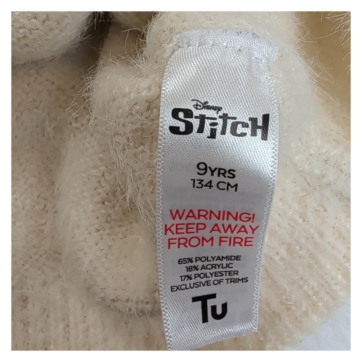 TU Disney Stitch Girls Christmas Jumper Age 9 Cream Pink Merry Stitchmas – Christmas Jumper product photo 4 | RewearableUK