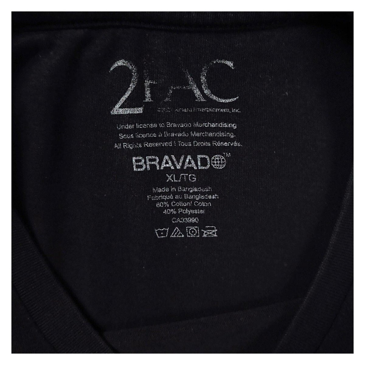 Tupac Shakur California Love Men's T-Shirt XL Black Bravado 2Pac Hip Hop Rap – product photo 3 | RewearableUK