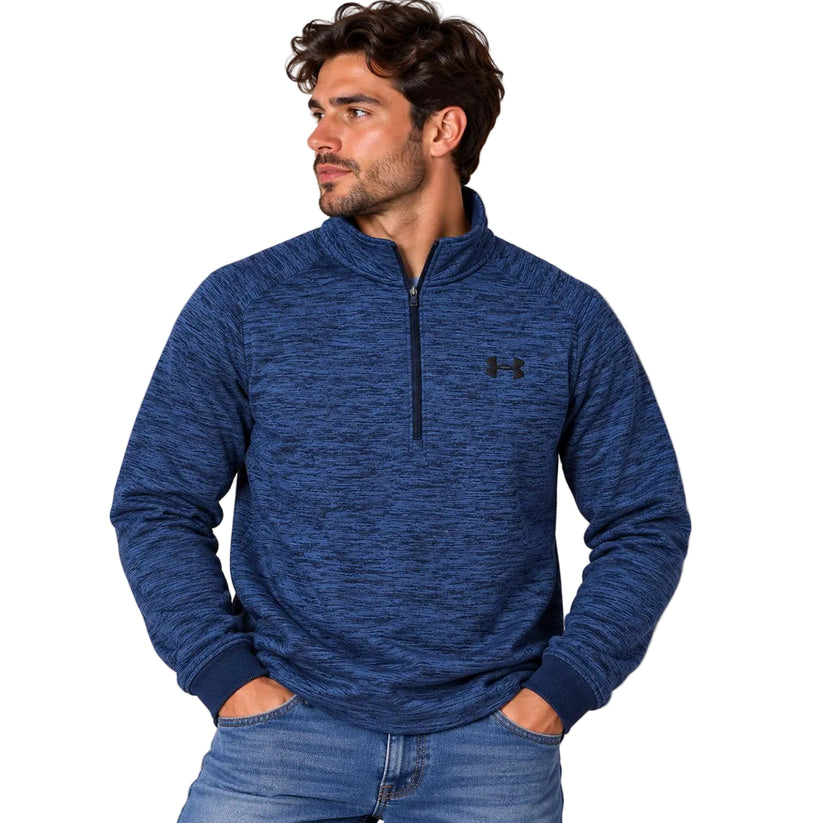Under Armour Men's Sportswear 1/4 Zip Pullover S Navy Blue Polyester – Sweater & Hoodie product photo 1 | RewearableUK