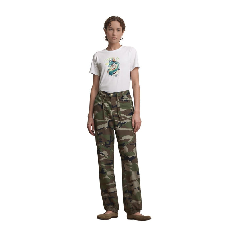 V by Very Camo Cargo Trousers Cuffed Joggers | Women's UK 10 by Very – | RewearableUK