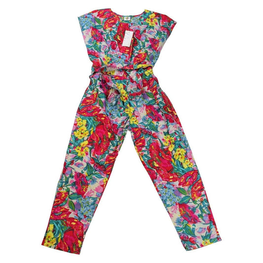 Vintage Fashion Circle Floral Jumpsuit M/L 100% Cotton Belted NWT – product photo 1 | RewearableUK