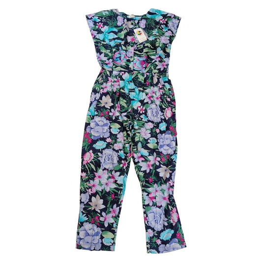 Vintage Fashion Circle Floral Jumpsuit S/M M/L 100% Cotton Belted NWT – product photo 1 | RewearableUK