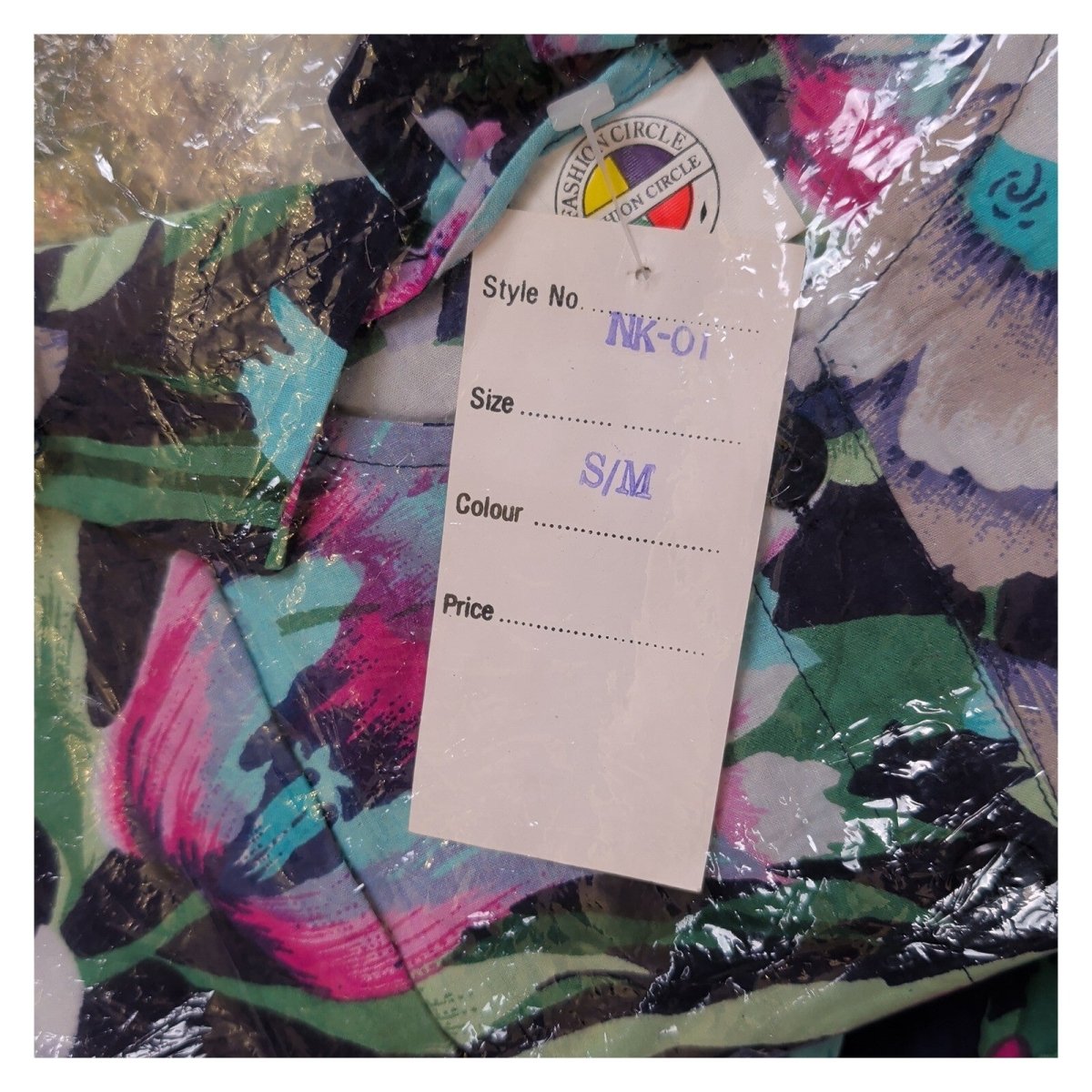 Vintage Fashion Circle Floral Jumpsuit S/M M/L 100% Cotton Belted NWT – product photo 8 | RewearableUK
