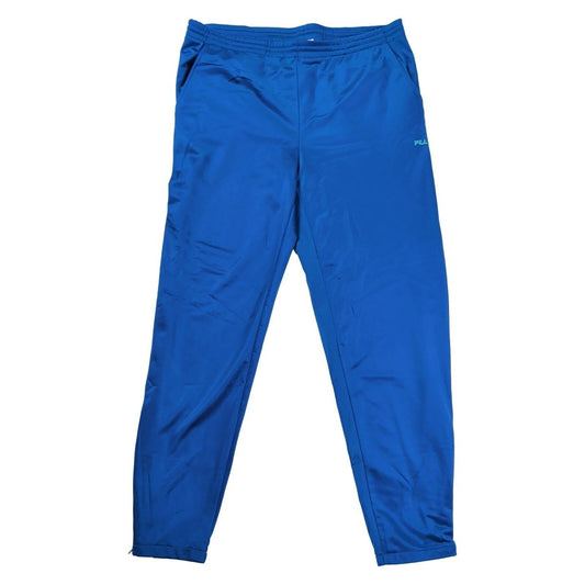 Vintage FILA Men's Track Pants W32 Bright Blue Logo Tape – Trousers product photo 1 | RewearableUK