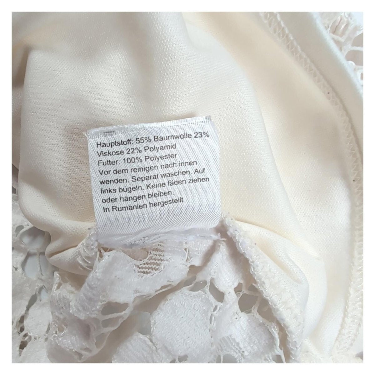 Warehouse Women's Lace Blouse UK 12 Ivory Cream – Blouse product photo 5 | RewearableUK