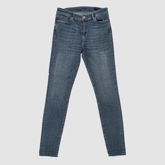 womens allsaints miller skinny fit mid blue stretch denim jeans size w30 by AllSaints – JEANS | RewearableUK