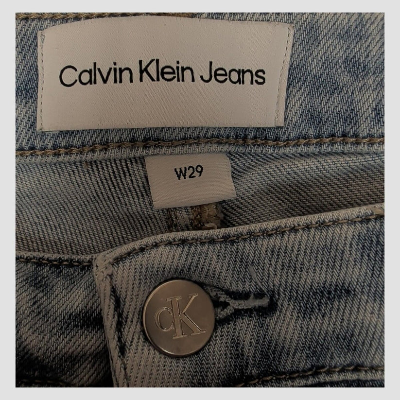 womens calvin klein jeans high rise skinny ankle fit light blue denim w29 by Calvin Klein – JEANS | RewearableUK