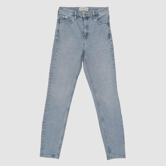 womens calvin klein jeans high rise skinny ankle fit light blue denim w29 by Calvin Klein – JEANS | RewearableUK