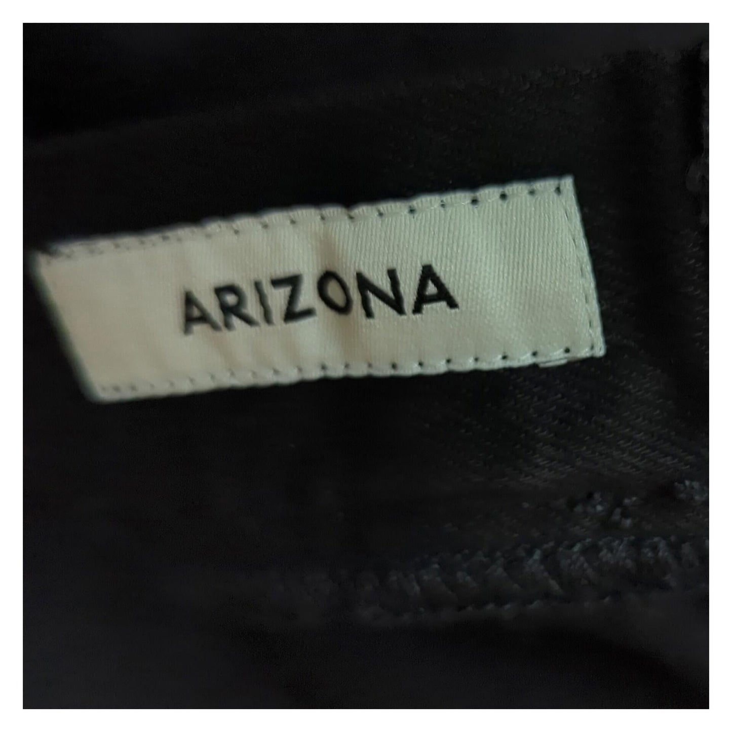 Wrangler Wrangler Arizona Mens Straight Fit Stretch Jeans W33 L30 Regular Black Denim JEANS RewearableUK