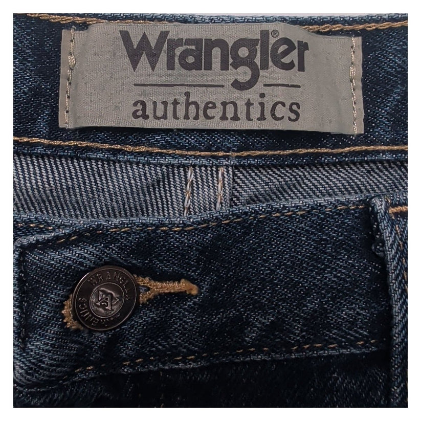 Wrangler Authentics Men's Jeans W44 L30 Blue Denim Straight Leg Regular Fit – product photo 5 | RewearableUK